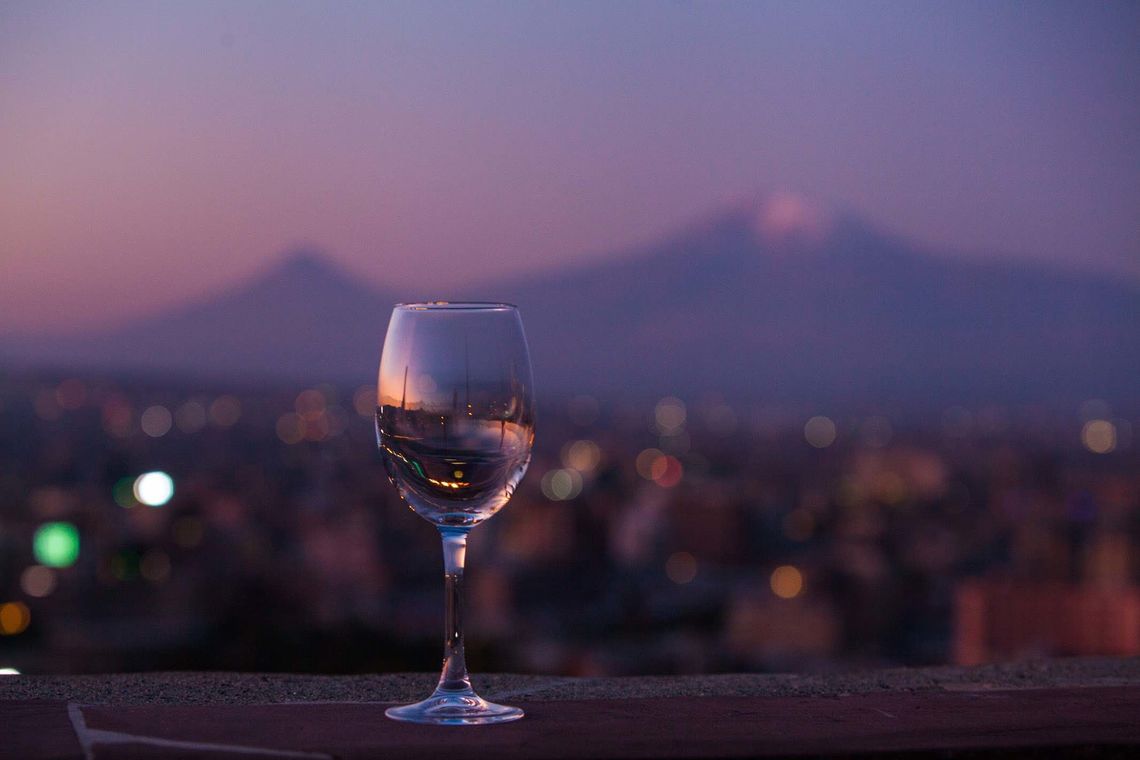 view to ararat from yerevan